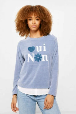 Springfield Camiseta "Oui Non" Chenilla
