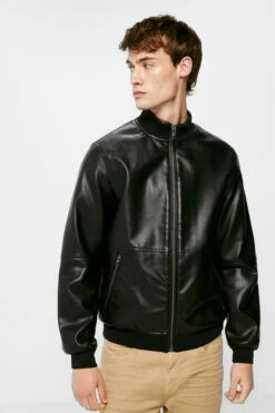 Springfield Cazadora Cuelo Alto Efecto Piel