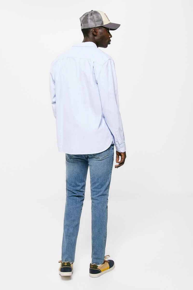 Springfield Jeans Skinny Lavado Medio Ensuciado - Imagen 3