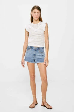 Springfield Short Vaquero Flores Lavado Sostenible