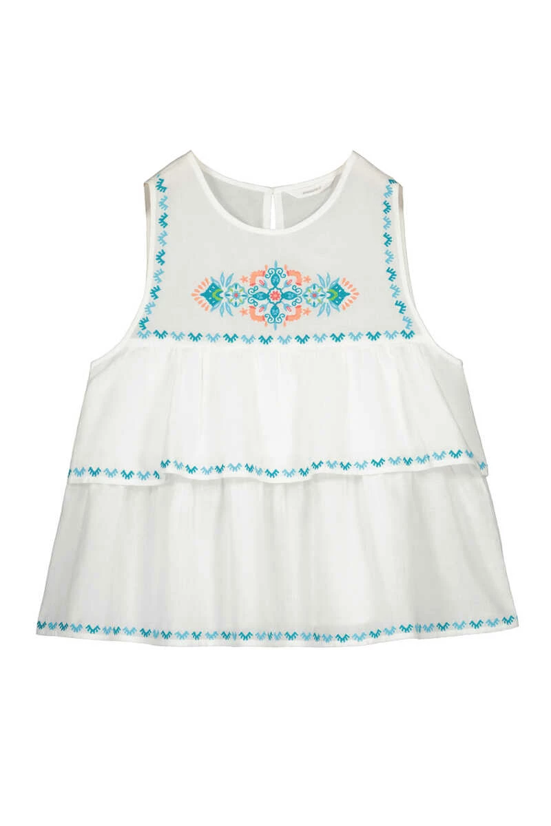 Springfield Blusa Bordados Volantes - Imagen 5