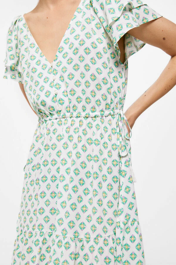 Springfield Vestido Corto Lazos Cintura - Imagen 2