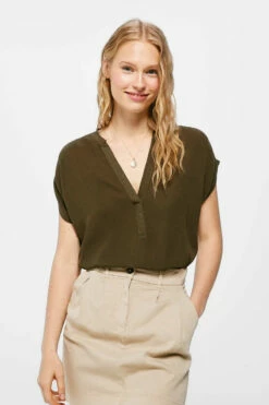 Springfield Blusa Bimateria Lisa