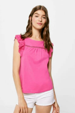 Springfield Blusa Bimateria Volantes Lace
